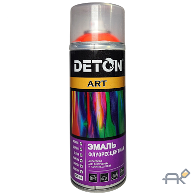 Аэрозоль DETON ART жёлтый флуоресцентный 520мл